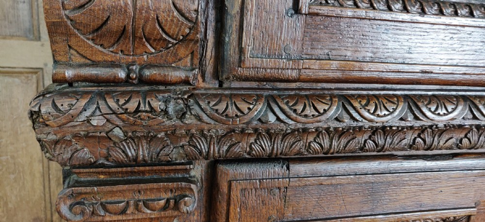 A magnificent 16th century Burgundian cupboard.  View XXII