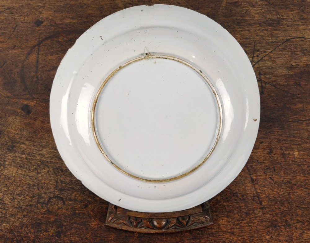A fine 18th century polychrome Delft plate. View VI