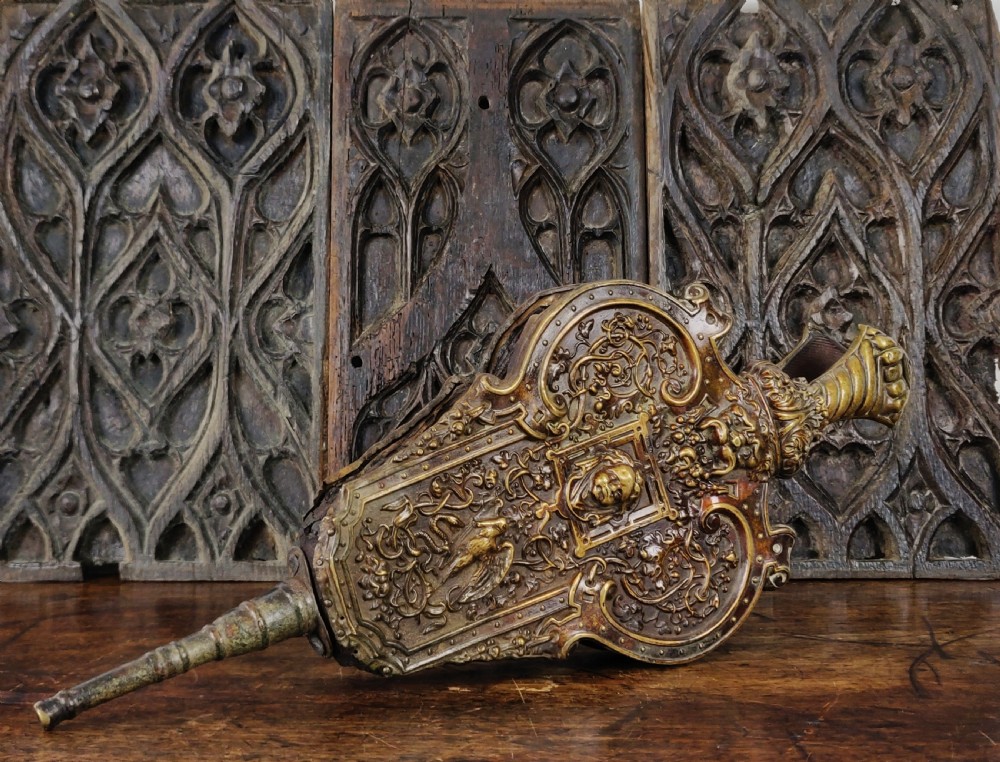 A rare set of late Renaissance bellows. 