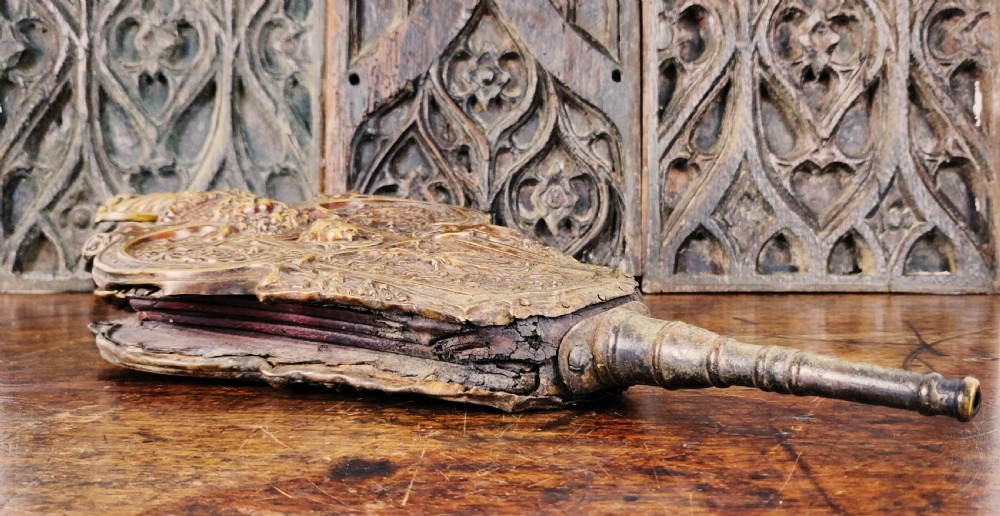A rare set of late Renaissance bellows.  View IV