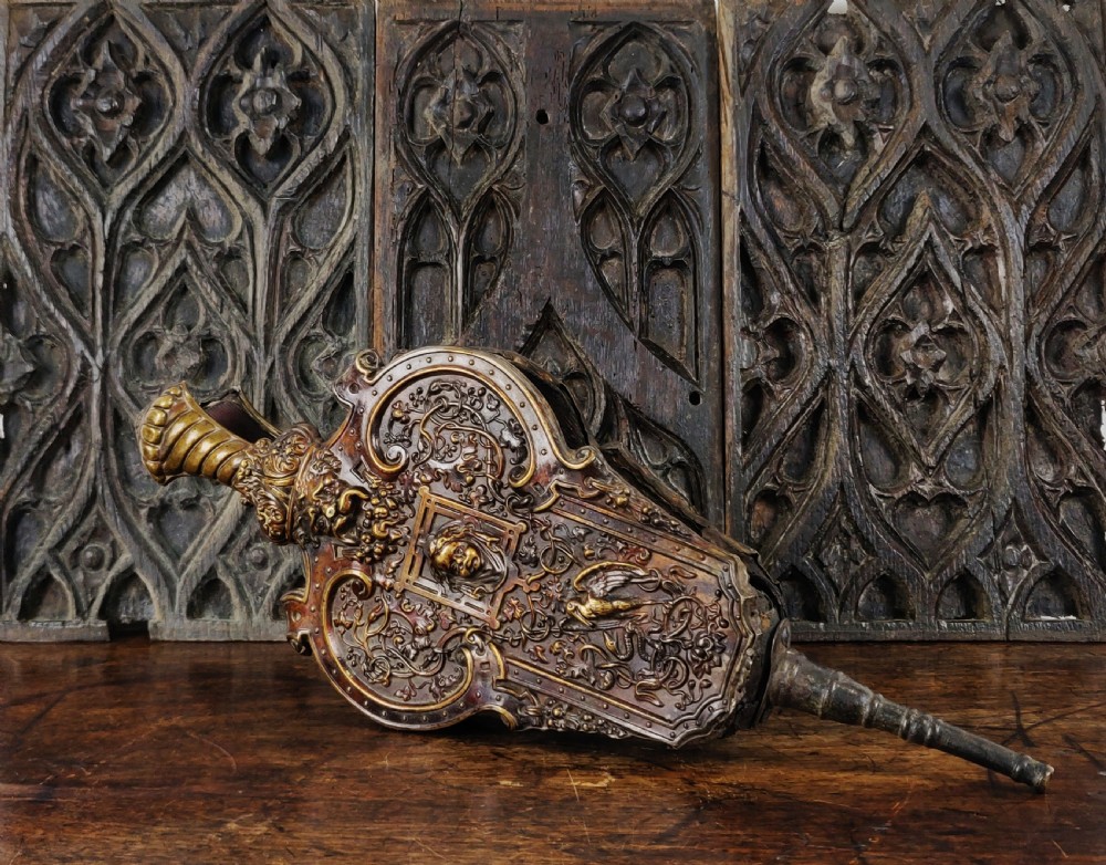 A rare set of late Renaissance bellows.  View VI
