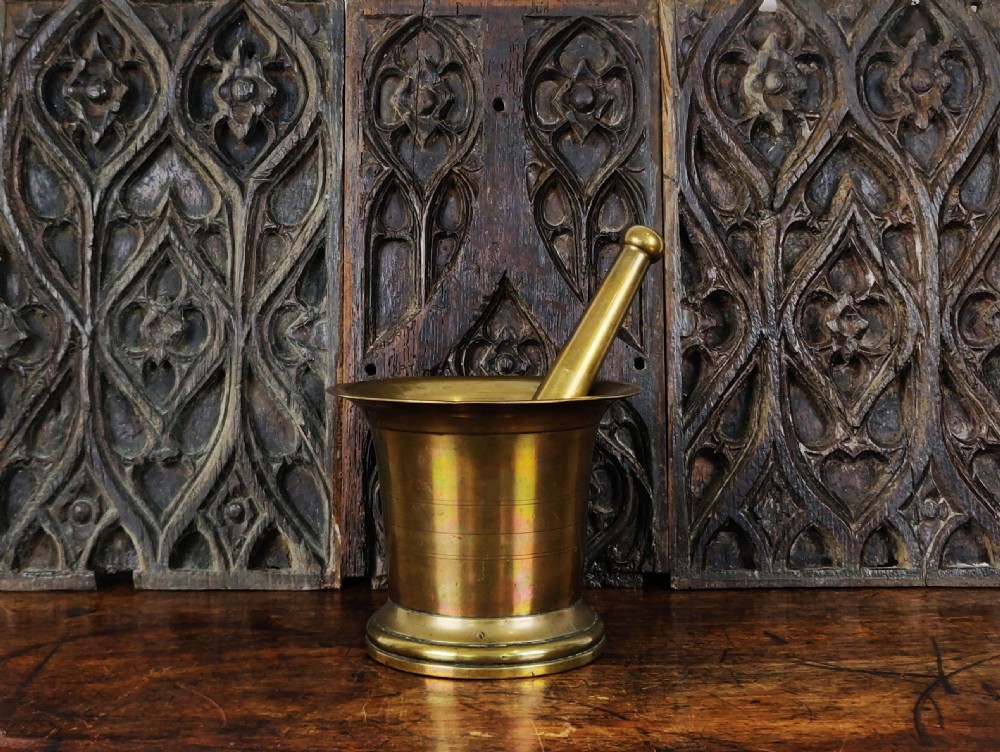 A 19th century bronze mortar and pestle  View II