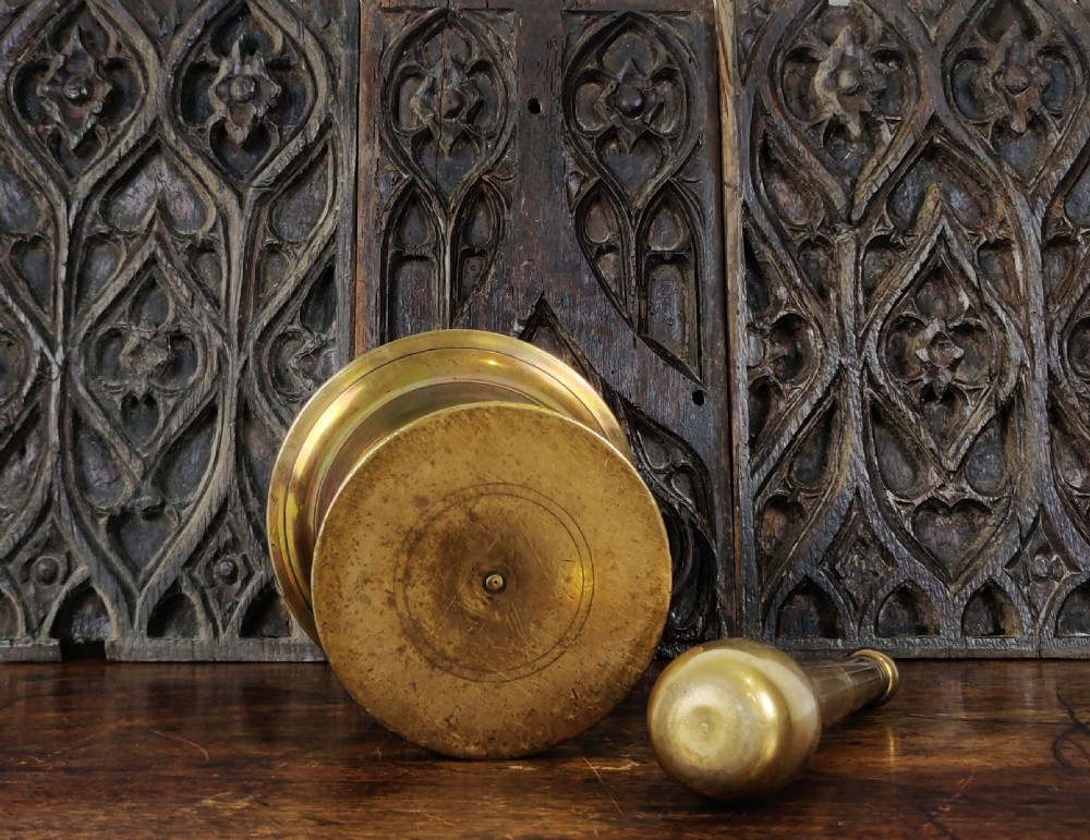 A 19th century bronze mortar and pestle  View V