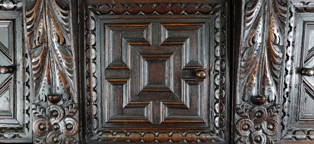 A fabulous 17th century Court cupboard. View IV