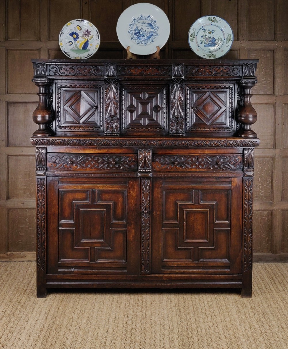 A fabulous 17th century Court cupboard.