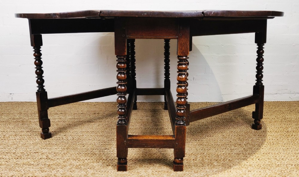 A 17th century gateleg table.  View III