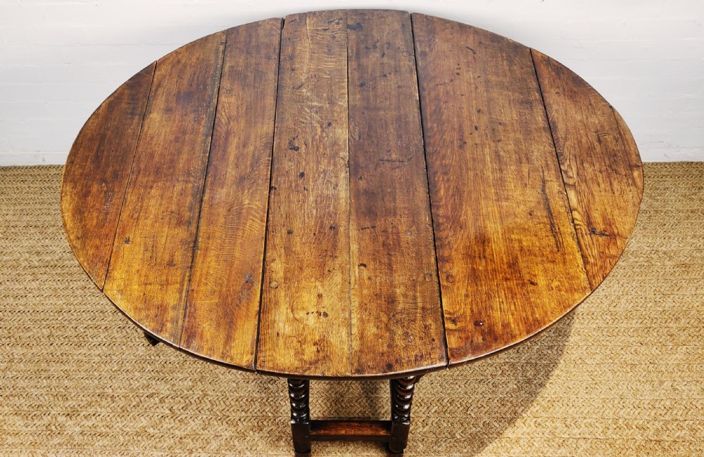 A 17th century gateleg table.  View IV