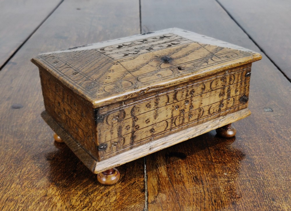 A small 17th century English box. 