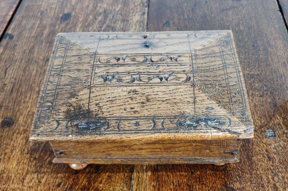 A small 17th century English box.  View IV