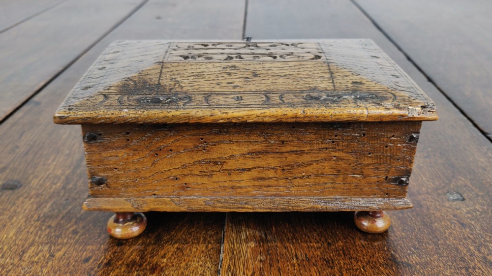 A small 17th century English box.  View V