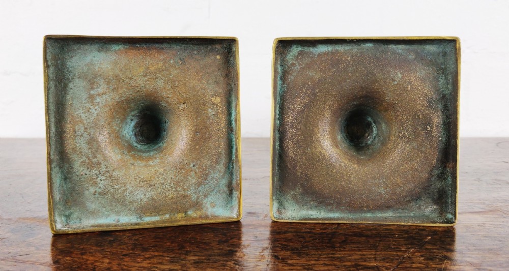 A fine pair of 18th century candlesticks.  View IV