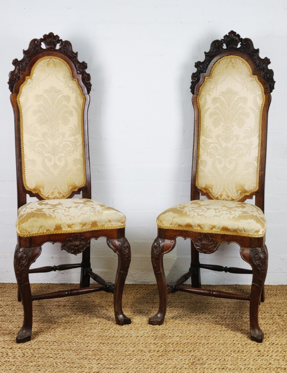 A pair of 18th century Rosewood Anglo-Portuguese chairs.