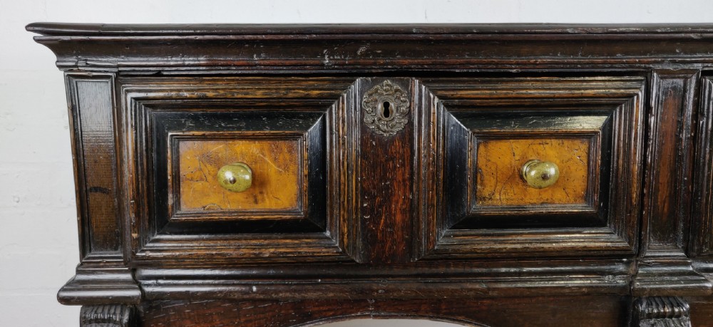 A rare small Charles II period dresser base C1680.  View V