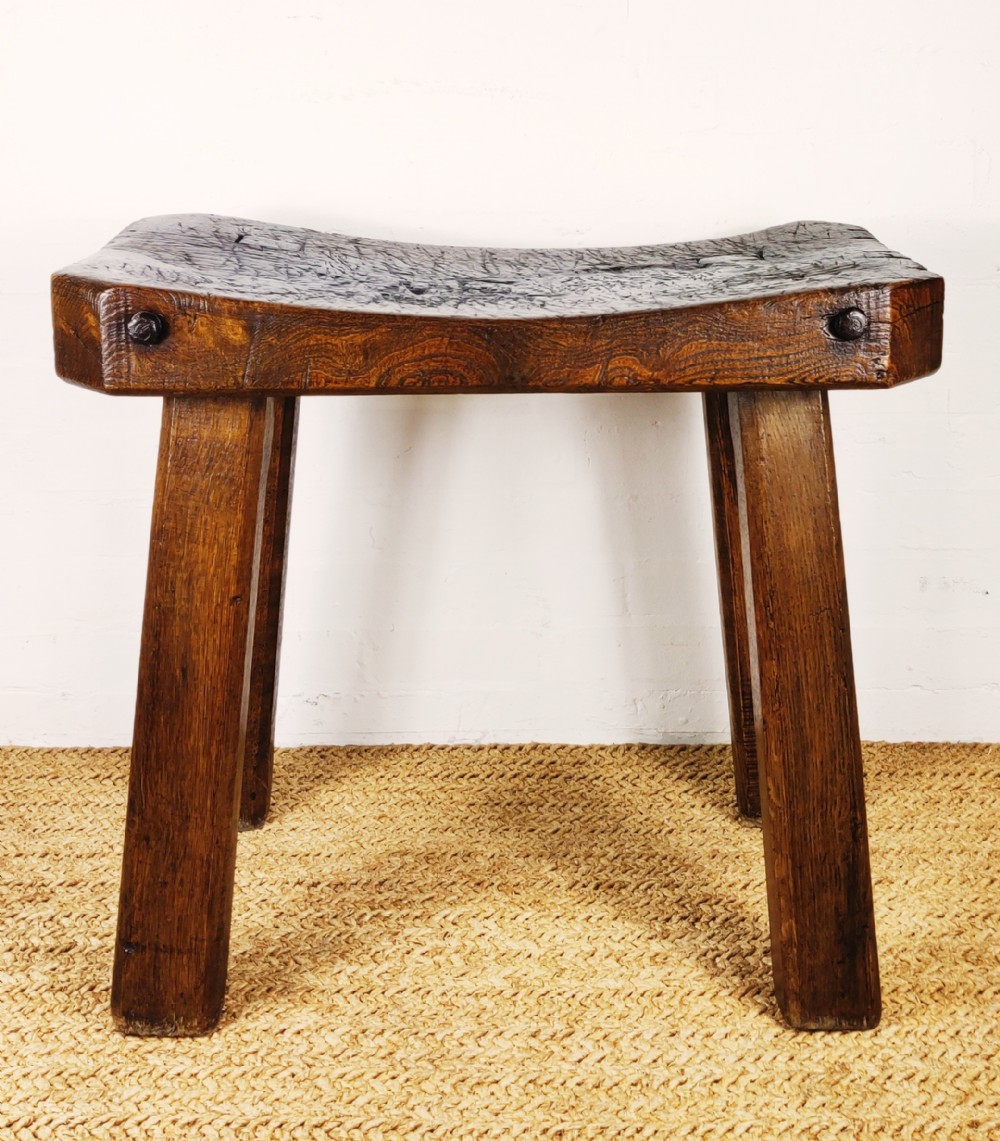 A fabulous 19th century elm butcher block. 