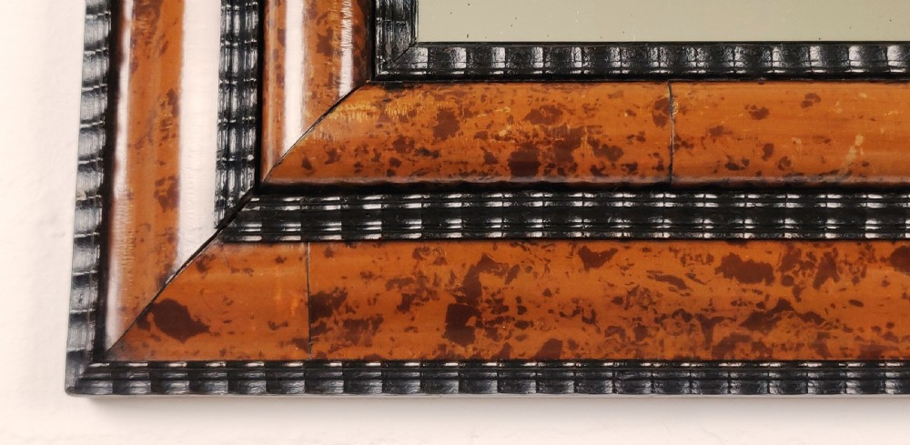 A fabulous late 19th century Flemish tortoise shell mirror.  View III