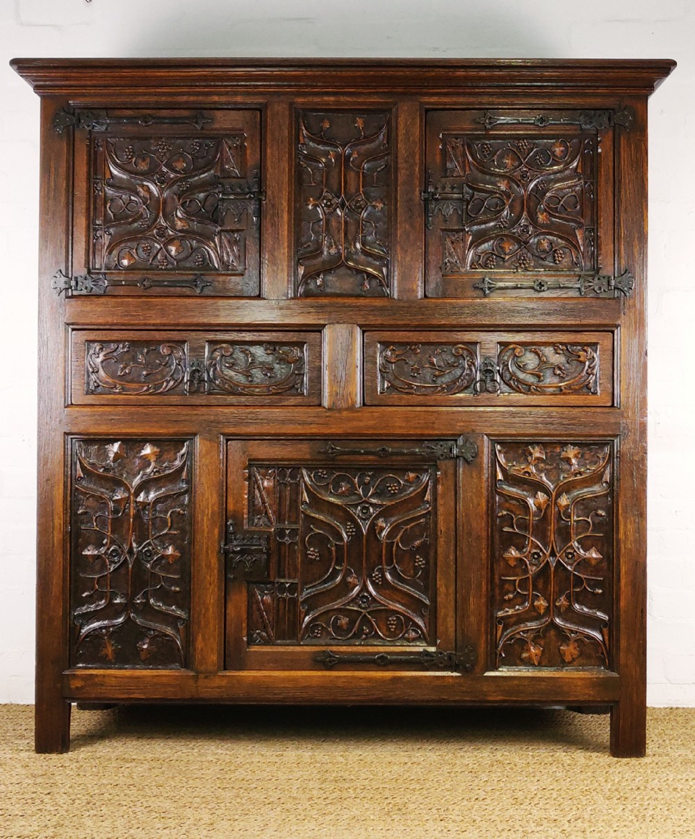 A fine 19th century Gothic cupboard