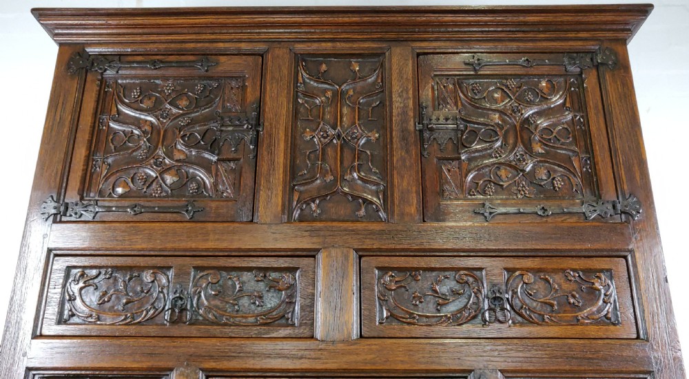 A fine 19th century Gothic cupboard View V