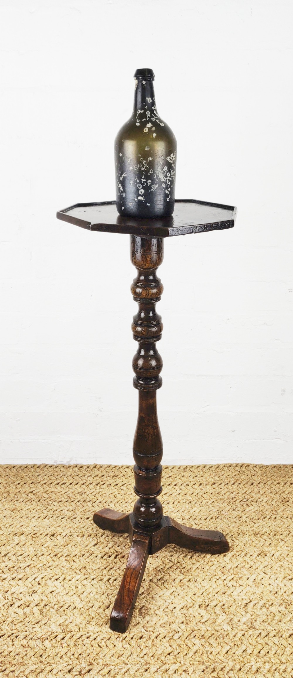 A fabulous burr oak and elm wine table. 