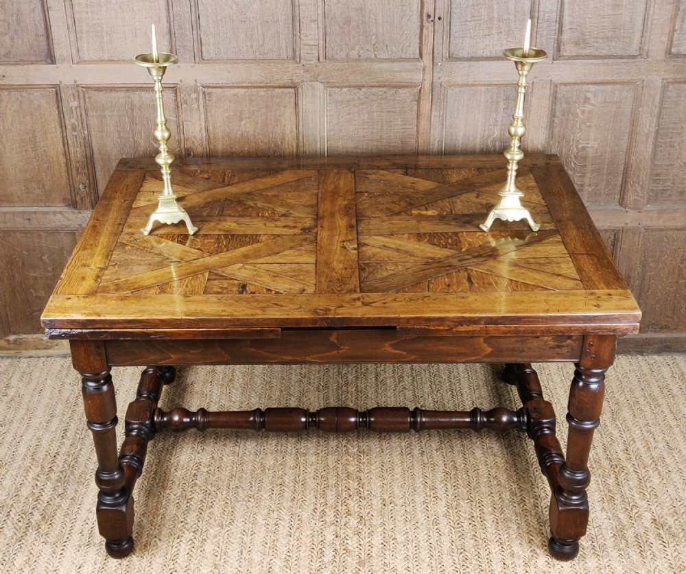 A fine late 18th -early 19th century french draw leaf table.  View II