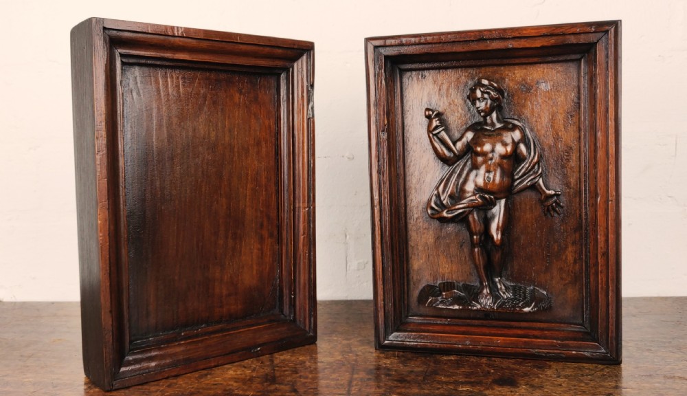 A pair of 17th century carved panels.  View II