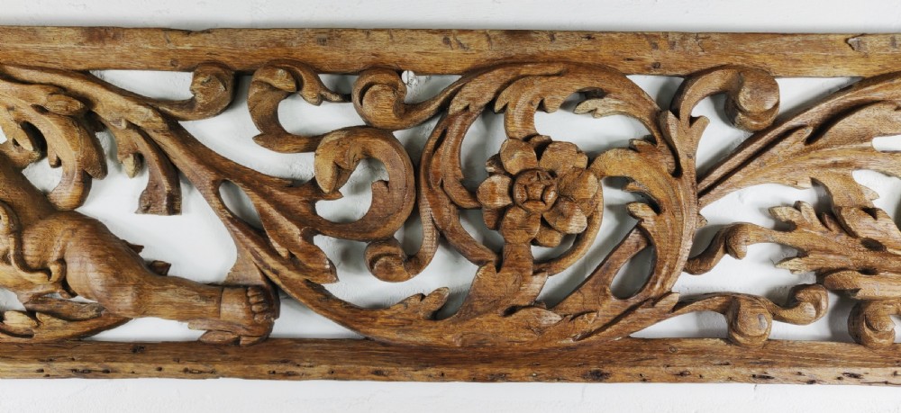 A fine 17th century carved oak fragment. View III