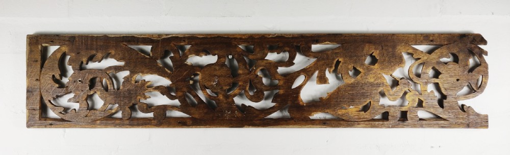 A fine 17th century carved oak fragment. View V