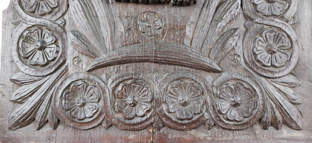 An oversized 17th century English oak panel.  View III
