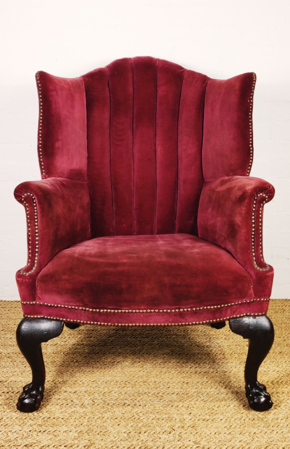 A fine 18th century wing back chair. 