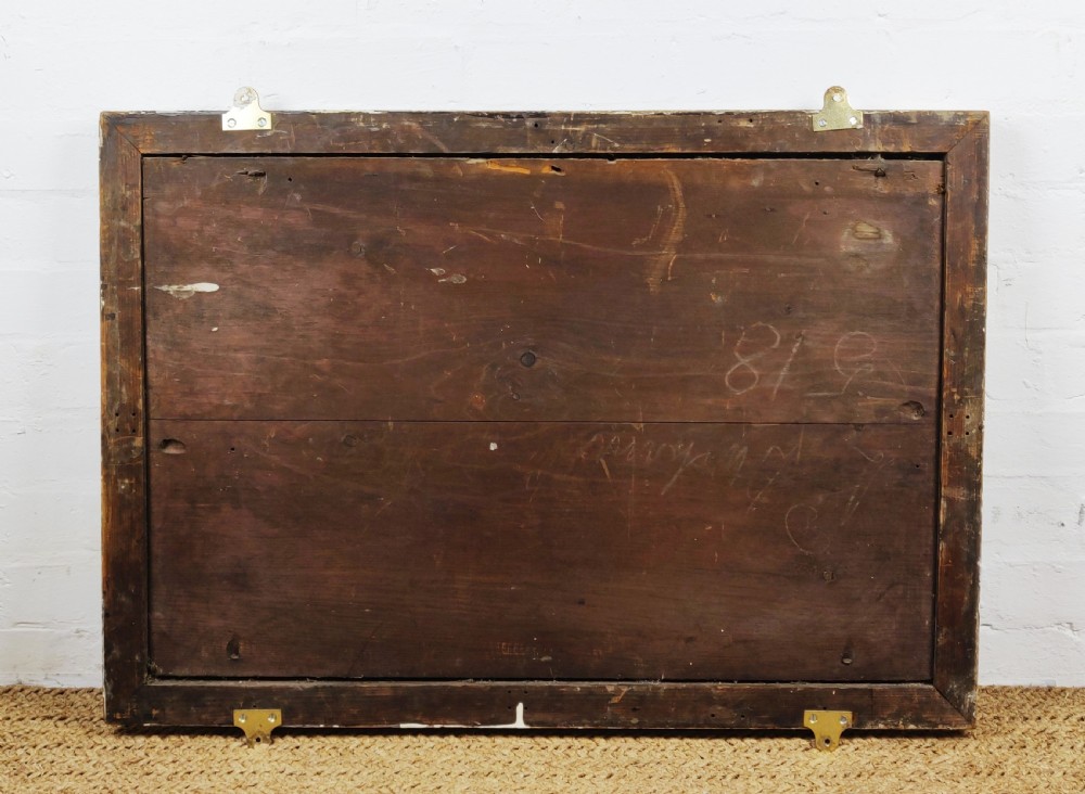 A late 18th - early 19th century carved mirror.  View IX