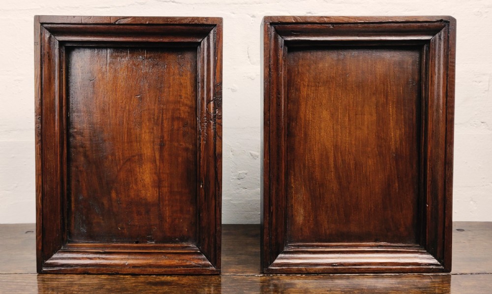 A pair of 17th century panels depicting Minerva and Vulcan.   View IV