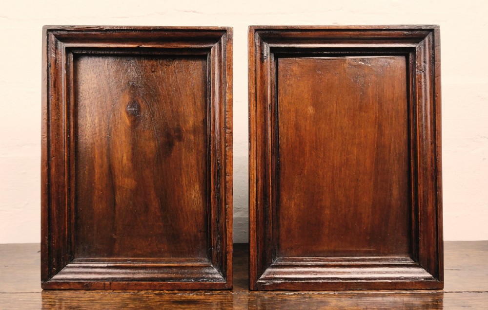 A pair of 17th century panels depicting Ares and Juno.  View IV