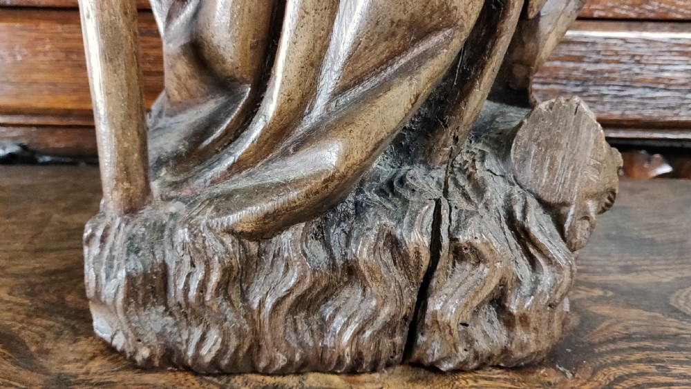 A fabulous 16th century figure of St Anthony the hermit.  View VII