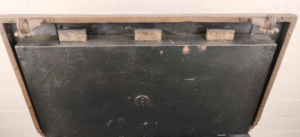 An elaborate 16th century Nuremberg chest.  View IX