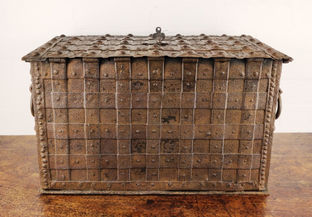 An elaborate 16th century Nuremberg chest.  View XIII