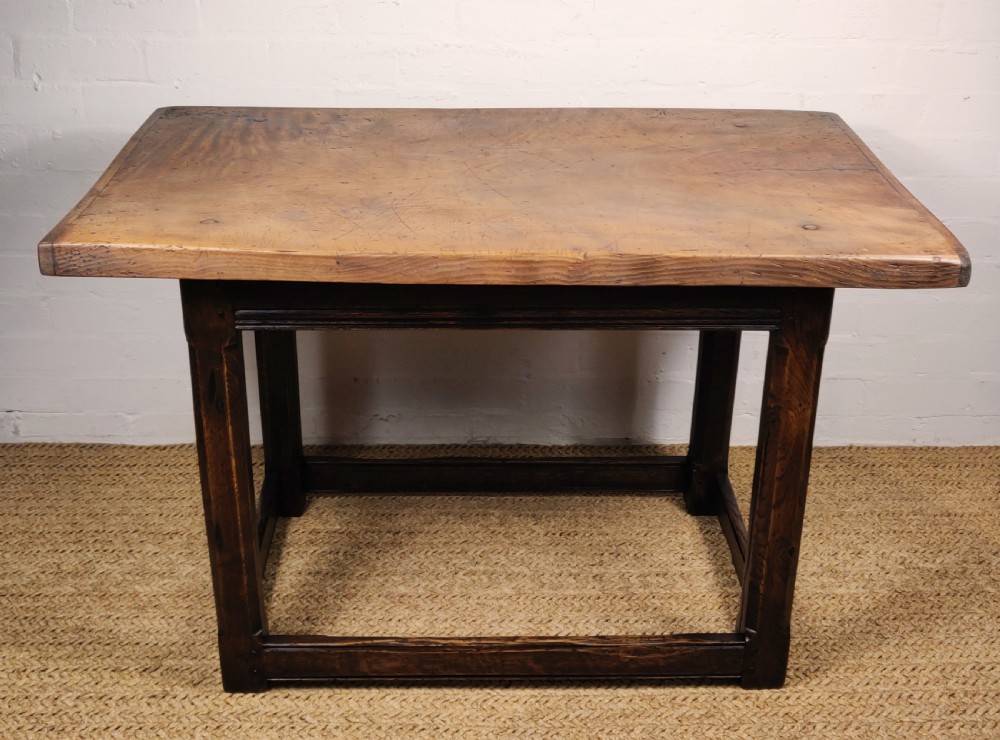 A small late 18th century farmhouse table.  View IX