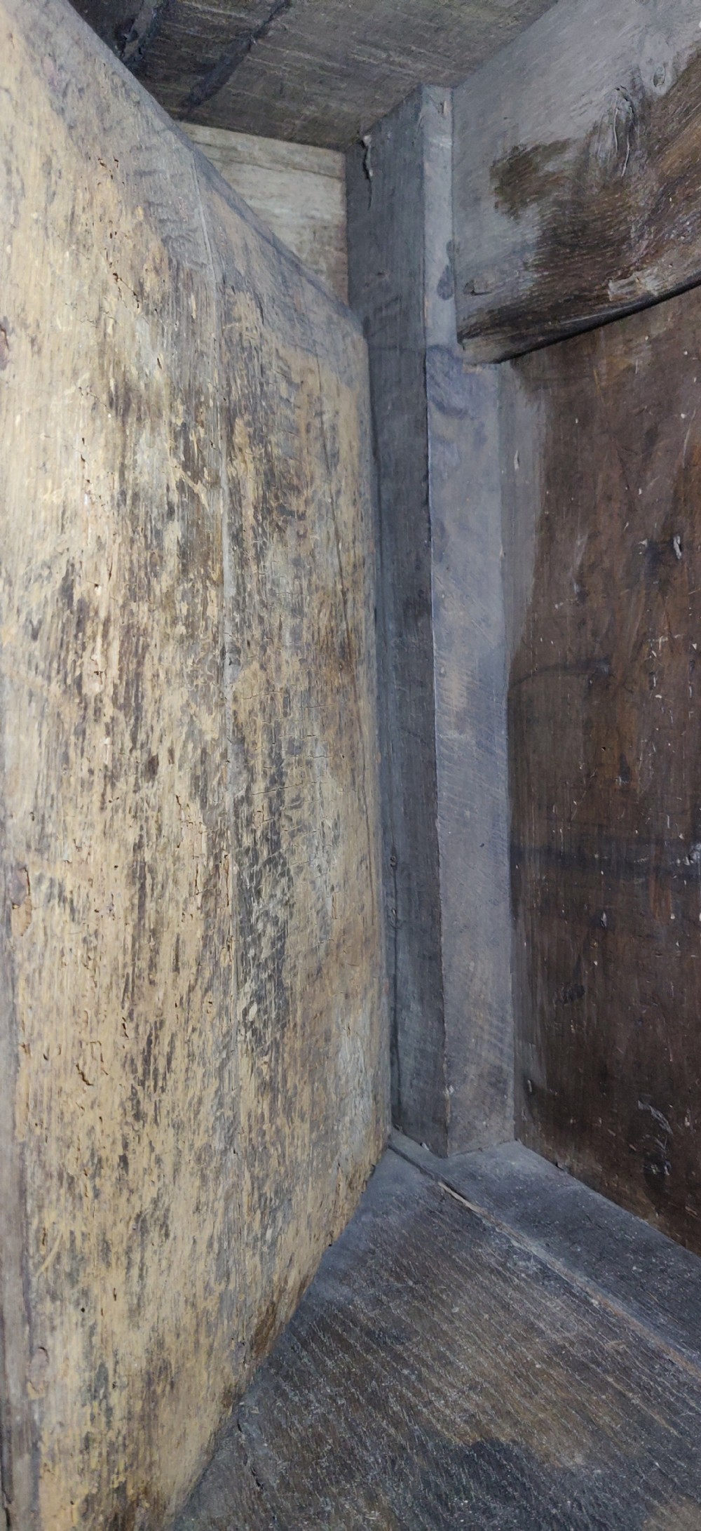 A Rare late Elizabethan marquetry livery cupboard.  View VIII