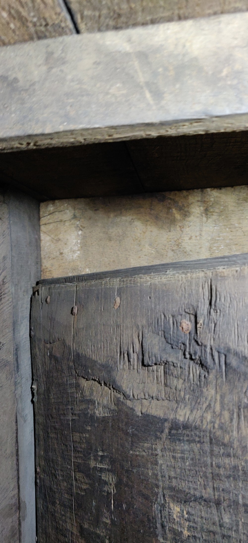 A Rare late Elizabethan marquetry livery cupboard.  View XII
