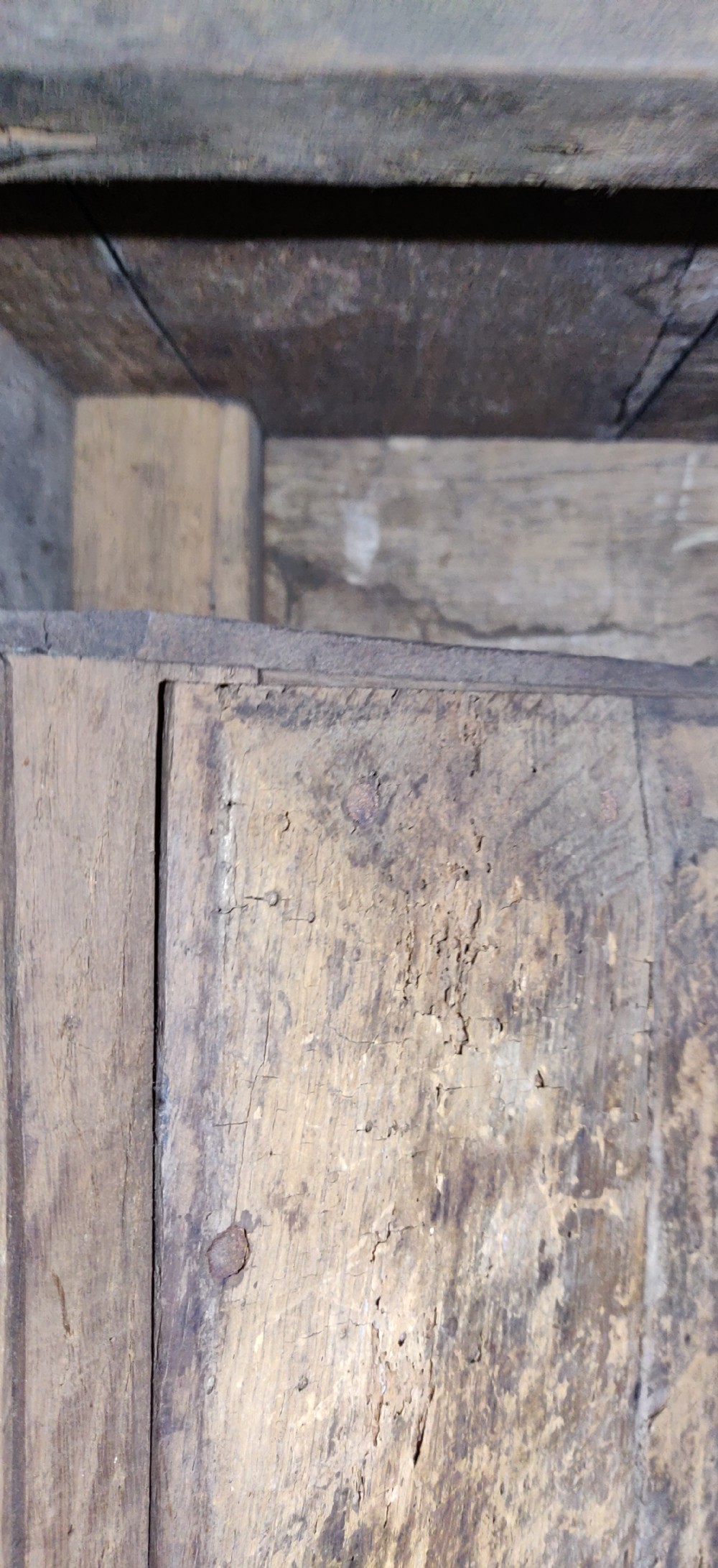 A Rare late Elizabethan marquetry livery cupboard.  View XIV