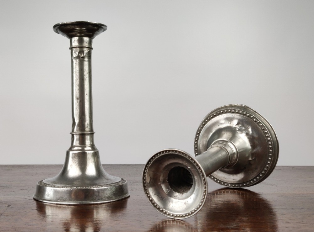A pair of Queen Anne Candlesticks. View II