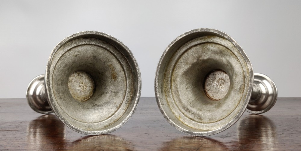 A pair of Queen Anne Candlesticks. View IV