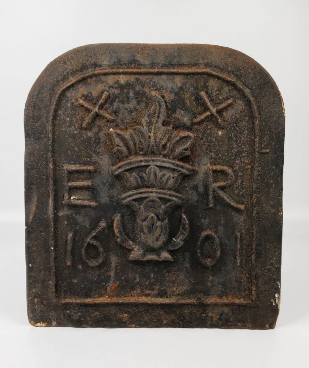 19th century cast iron marker dated 1601.