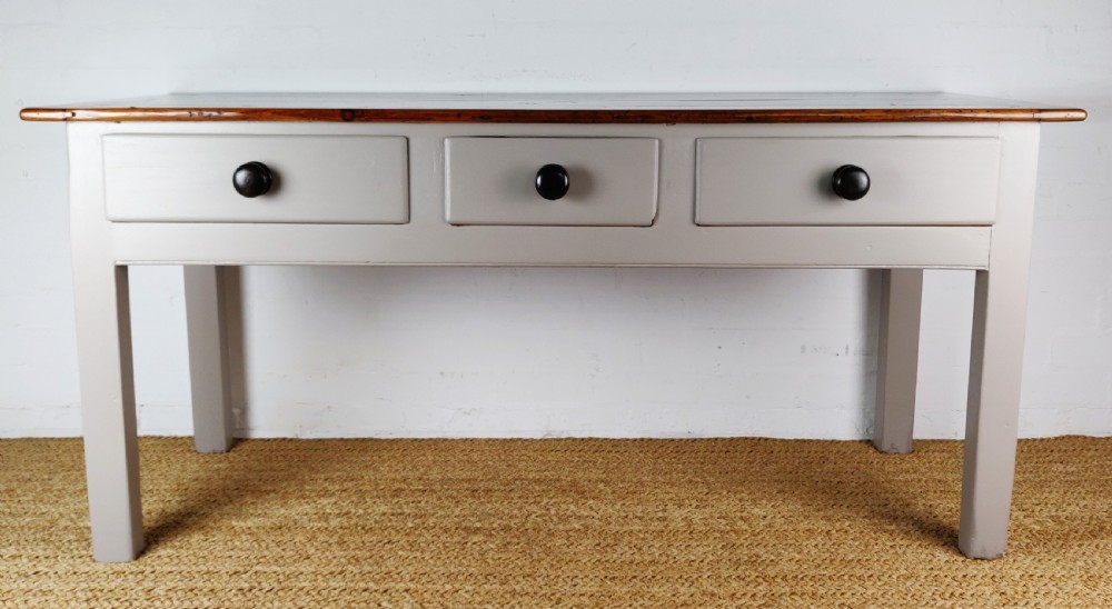 A 19th century country kitchen table.  View IV
