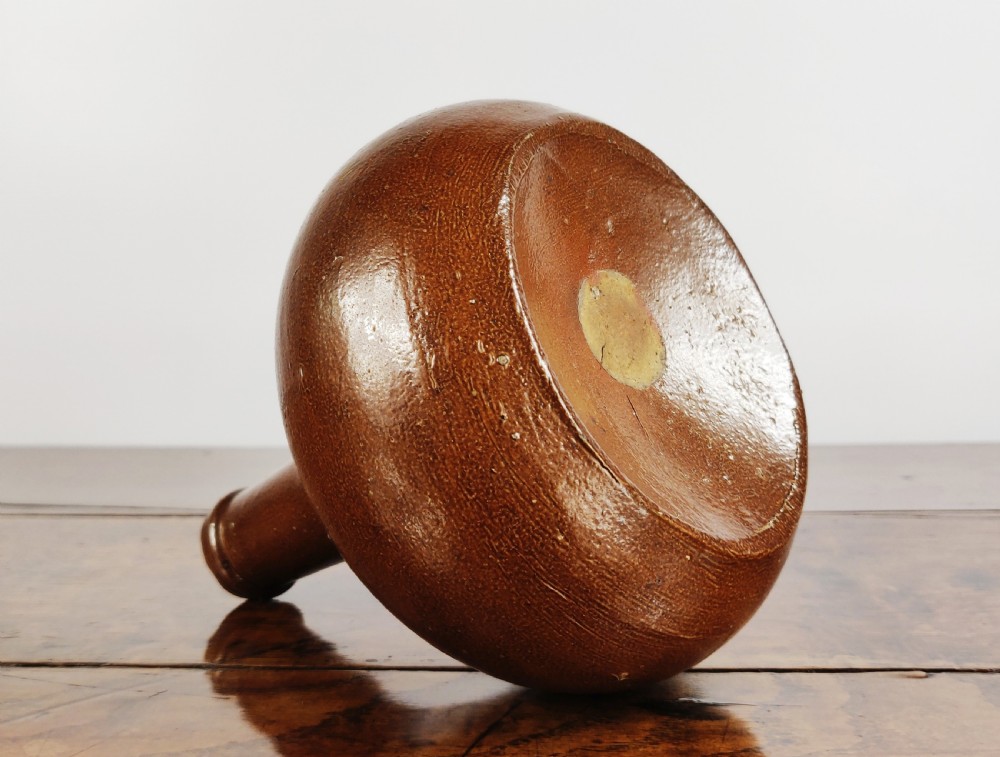 A 19th century Salt glazed onion bottle.  View IV
