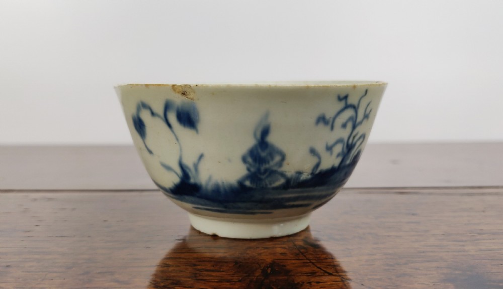 An early 18th century Chinese Delft tea bowl.  View IV