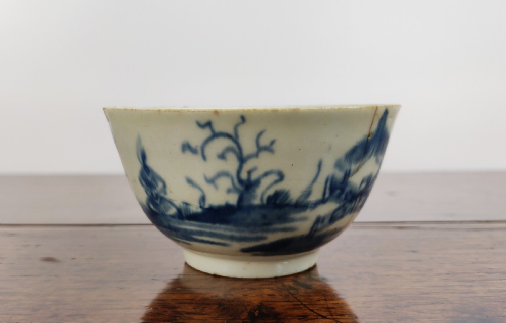 An early 18th century Chinese Delft tea bowl.  View V