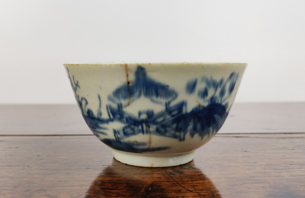 An early 18th century Chinese Delft tea bowl.  View VII