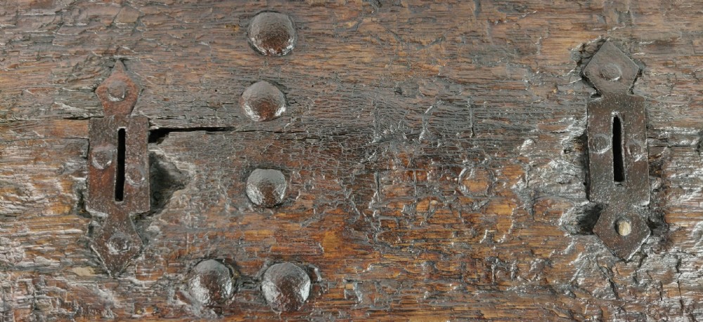 An early 16th century coin chest.  View VII