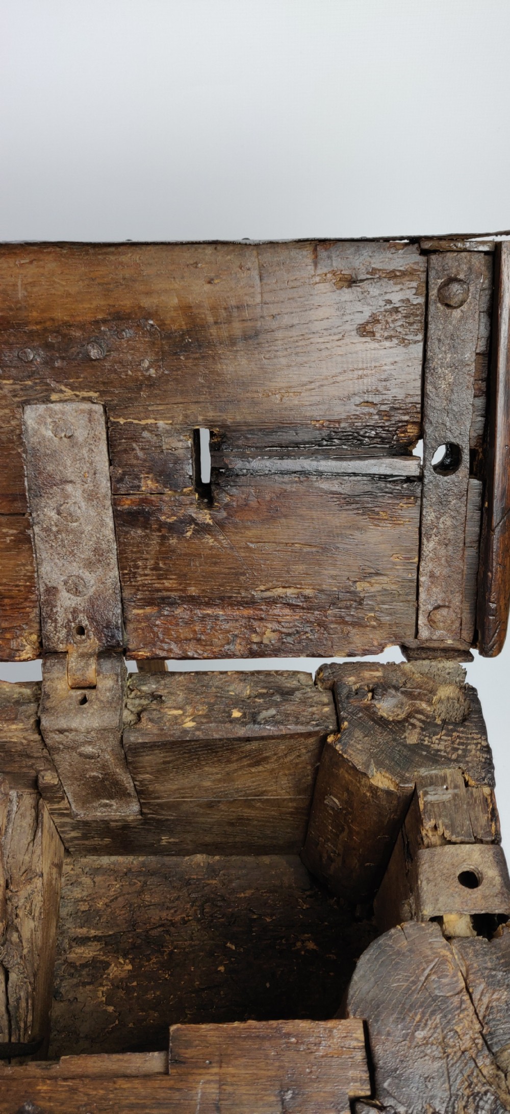 An early 16th century coin chest.  View XIV
