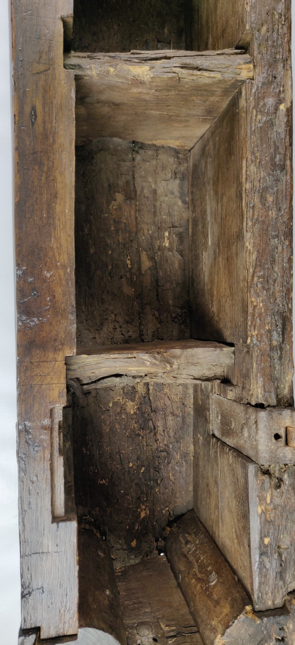 An early 16th century coin chest.  View XV