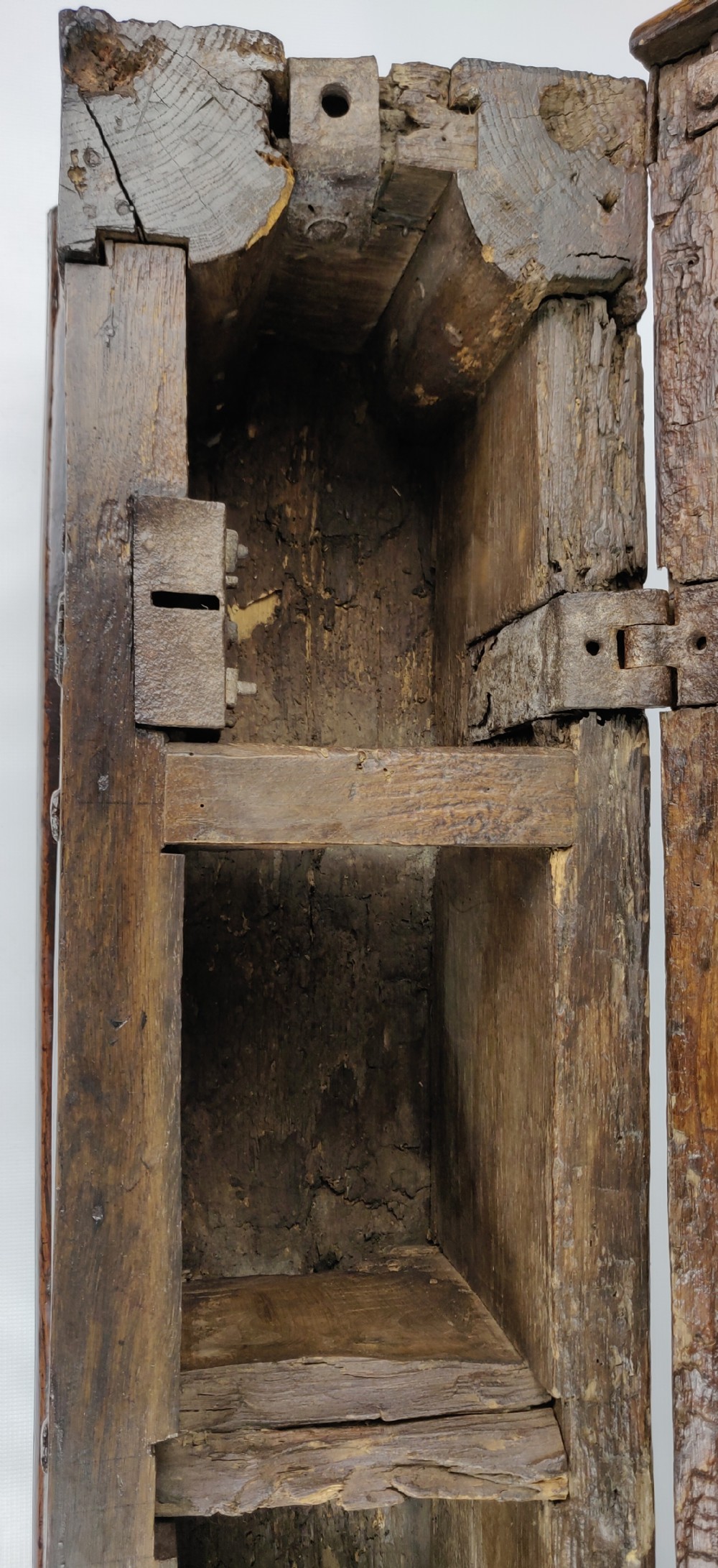 An early 16th century coin chest.  View XVI